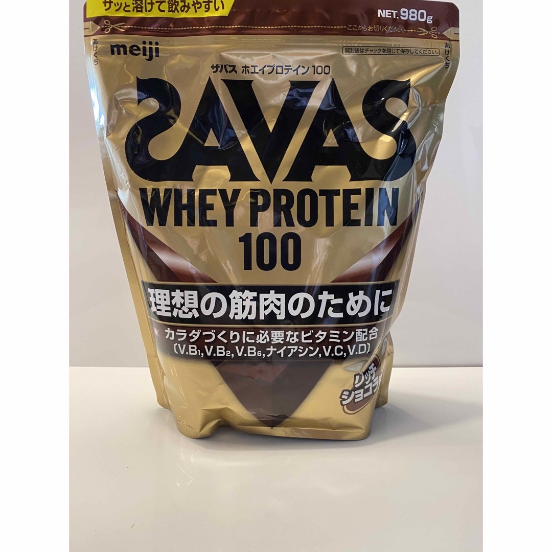 SAVAS(ザバス)のザバス　ホエイプロテイン100 リッチショコラ味　1袋 食品/飲料/酒の健康食品(プロテイン)の商品写真