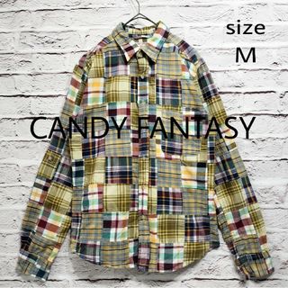 【ド派手】CANDY FANTASY パッチワーク チェック シャツ(シャツ)