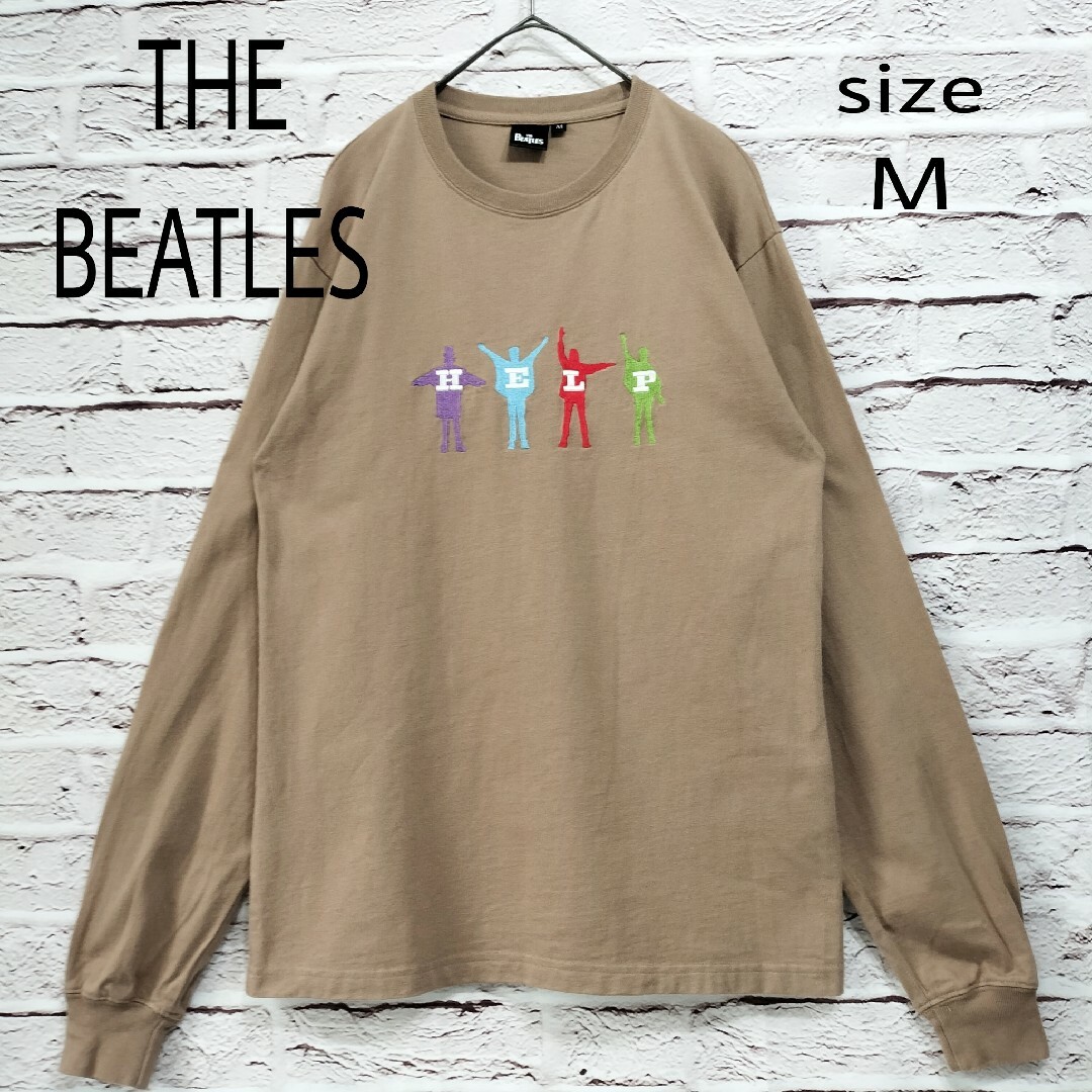 THE BEATLES(ビートルズ)の【刺繍】THE BEATLES ビートルズ HELP ロンT カットソー メンズのトップス(Tシャツ/カットソー(七分/長袖))の商品写真