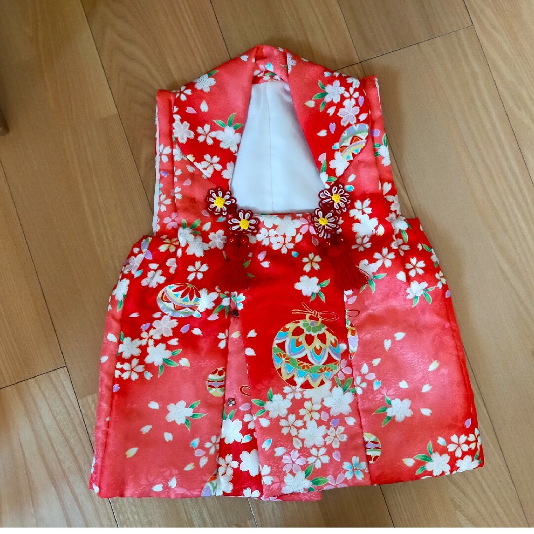 七五三　女の子　7点セット　３歳 キッズ/ベビー/マタニティのキッズ服女の子用(90cm~)(和服/着物)の商品写真