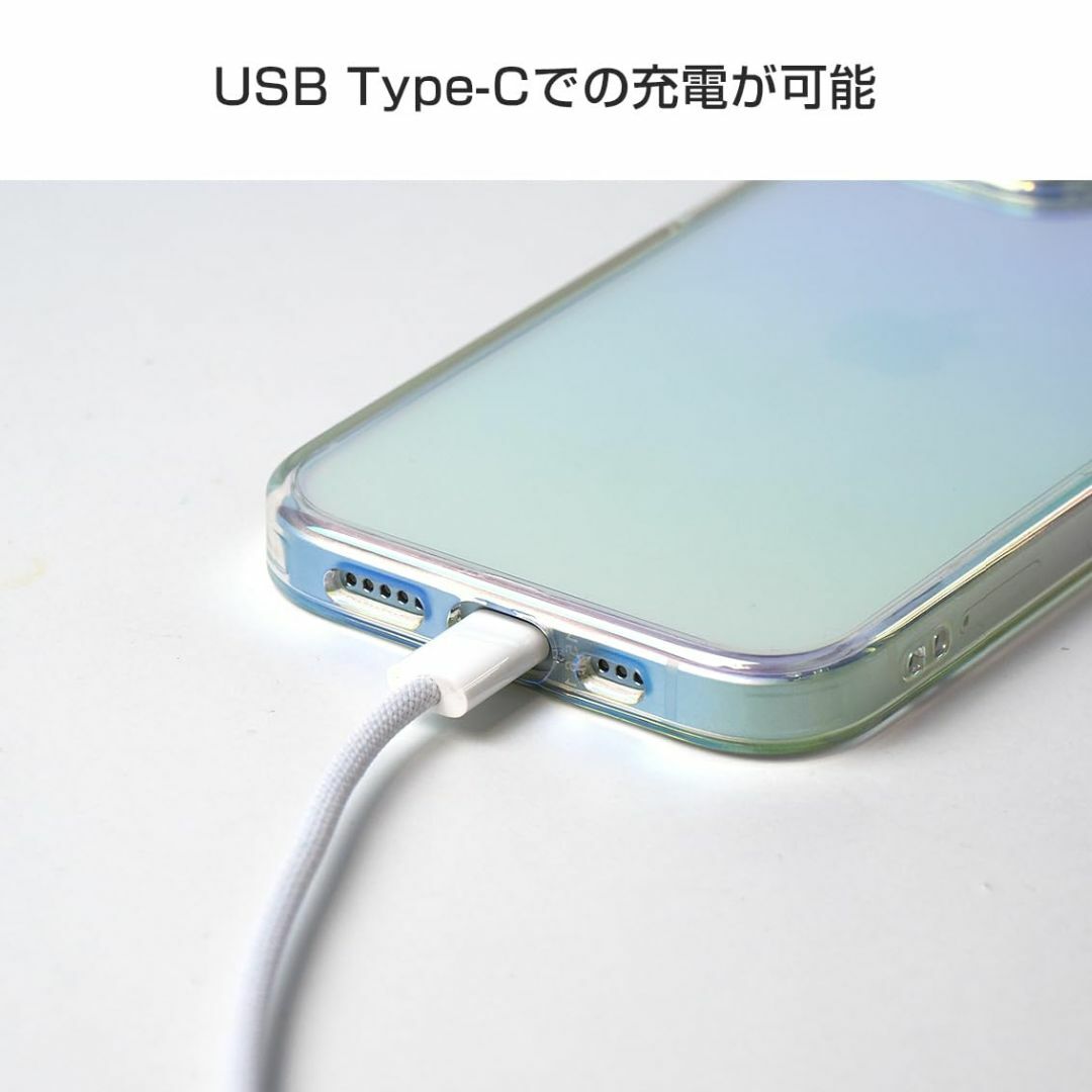 【数量限定】EYLE iPhone 15 ケース オーロラケース クリア オーロ 5