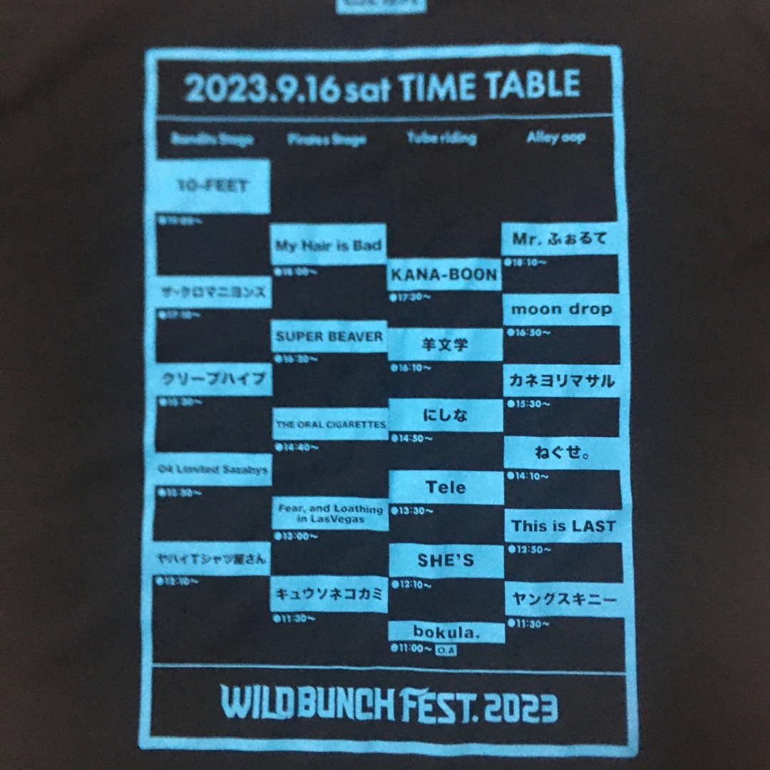ワイルドバンチ フェス 2023 Tシャツ Sサイズ