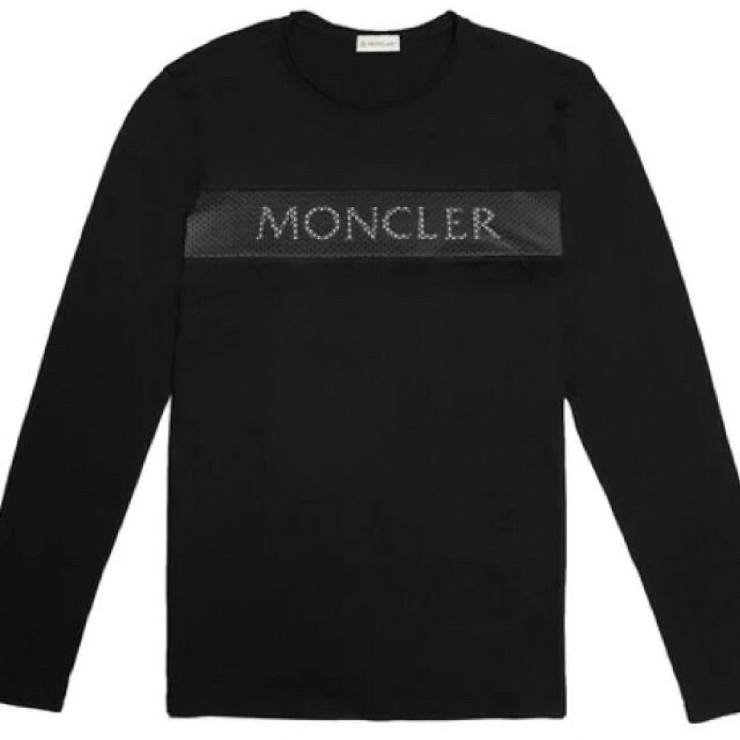 【美品】★MONCLER★モンクレール・ロゴ・ブラックワッペン・ tシャツ・S