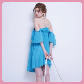 lillilly キャミソール シフォンフリルドレス ワンピース