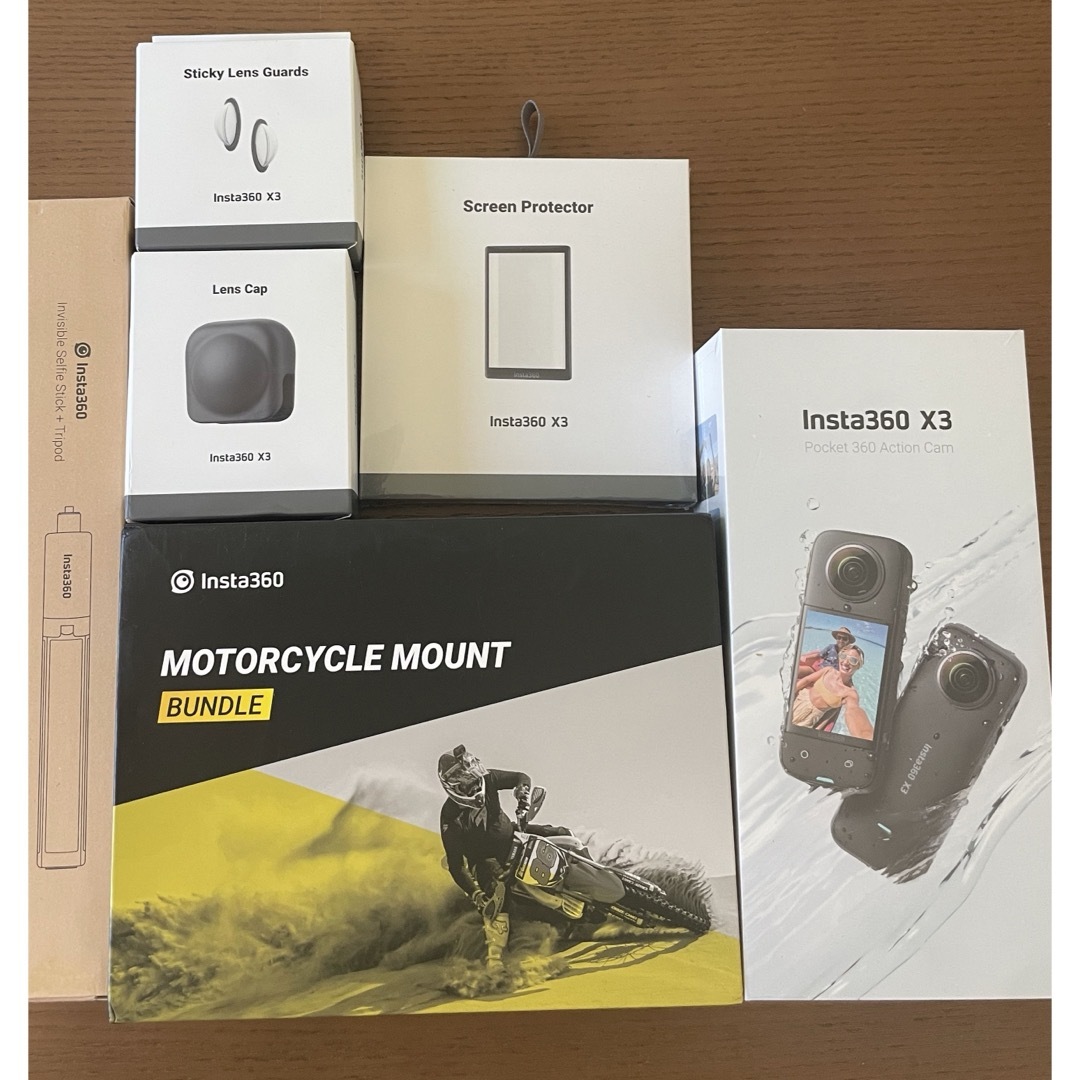 【新品】insta 360 X3 バイクセット　オプション多数！