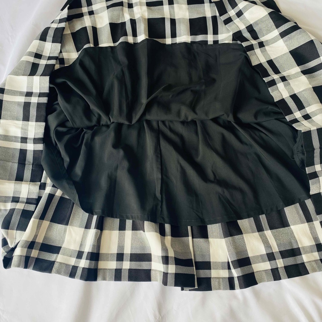 Her lip to(ハーリップトゥ)の美品♡ Pleated Checkered Twill Long Skirt M レディースのスカート(ロングスカート)の商品写真