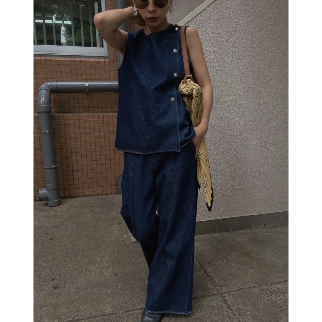 Ameri VINTAGE - DOT BUTTON DENIM SET UP の通販 by momo's shop