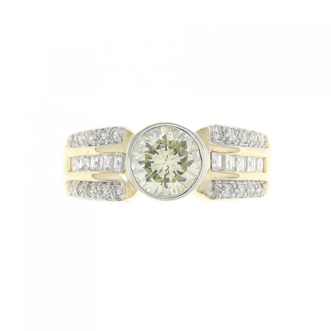 18KYG/18KWG ダイヤモンド リング レディースのアクセサリー(リング(指輪))の商品写真