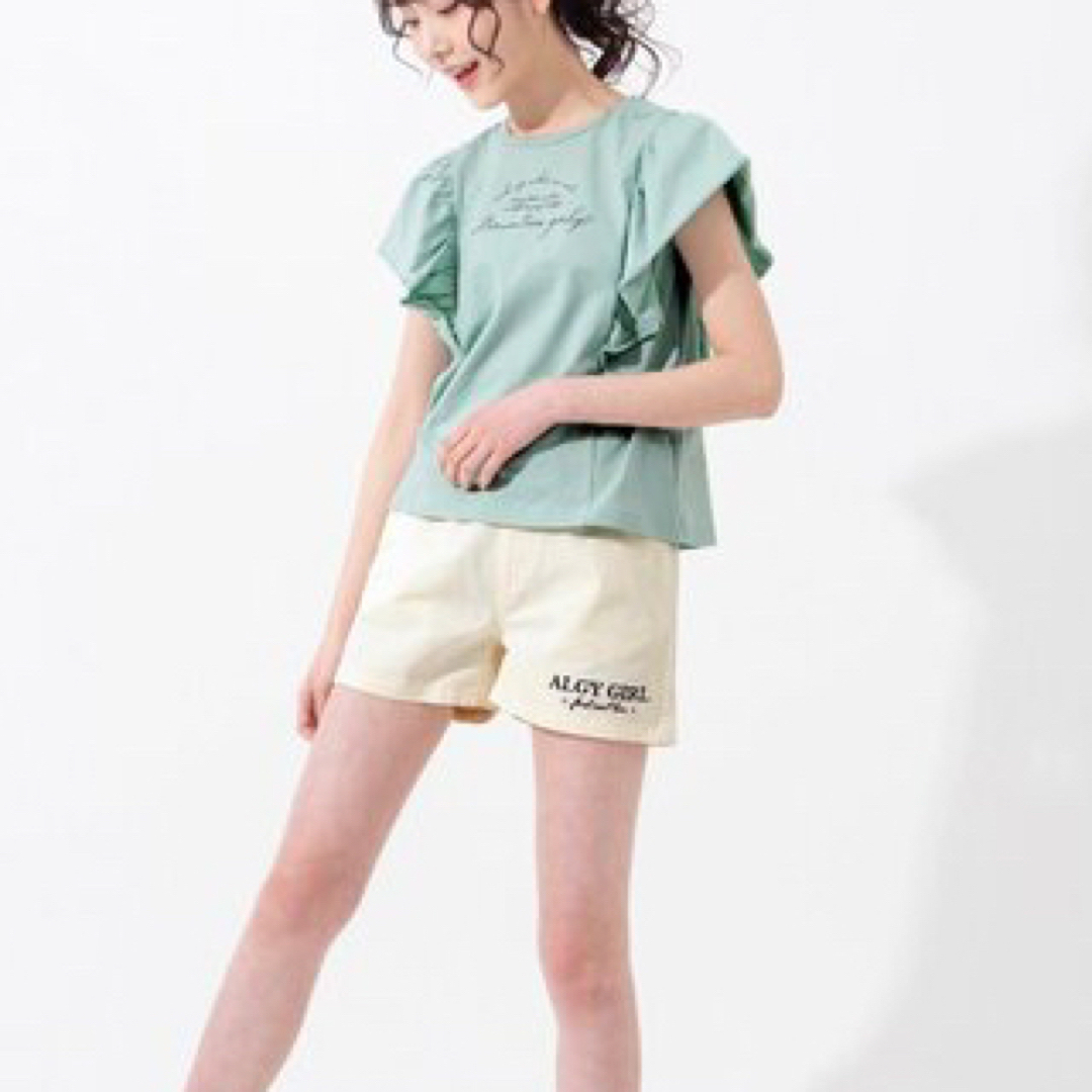 ALGY(アルジー)の130【ALGY】デニムショートパンツ キッズ/ベビー/マタニティのキッズ服女の子用(90cm~)(パンツ/スパッツ)の商品写真