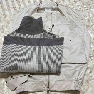 CFT.sleeve multi JK/stripe dolman knit(ニット/セーター)