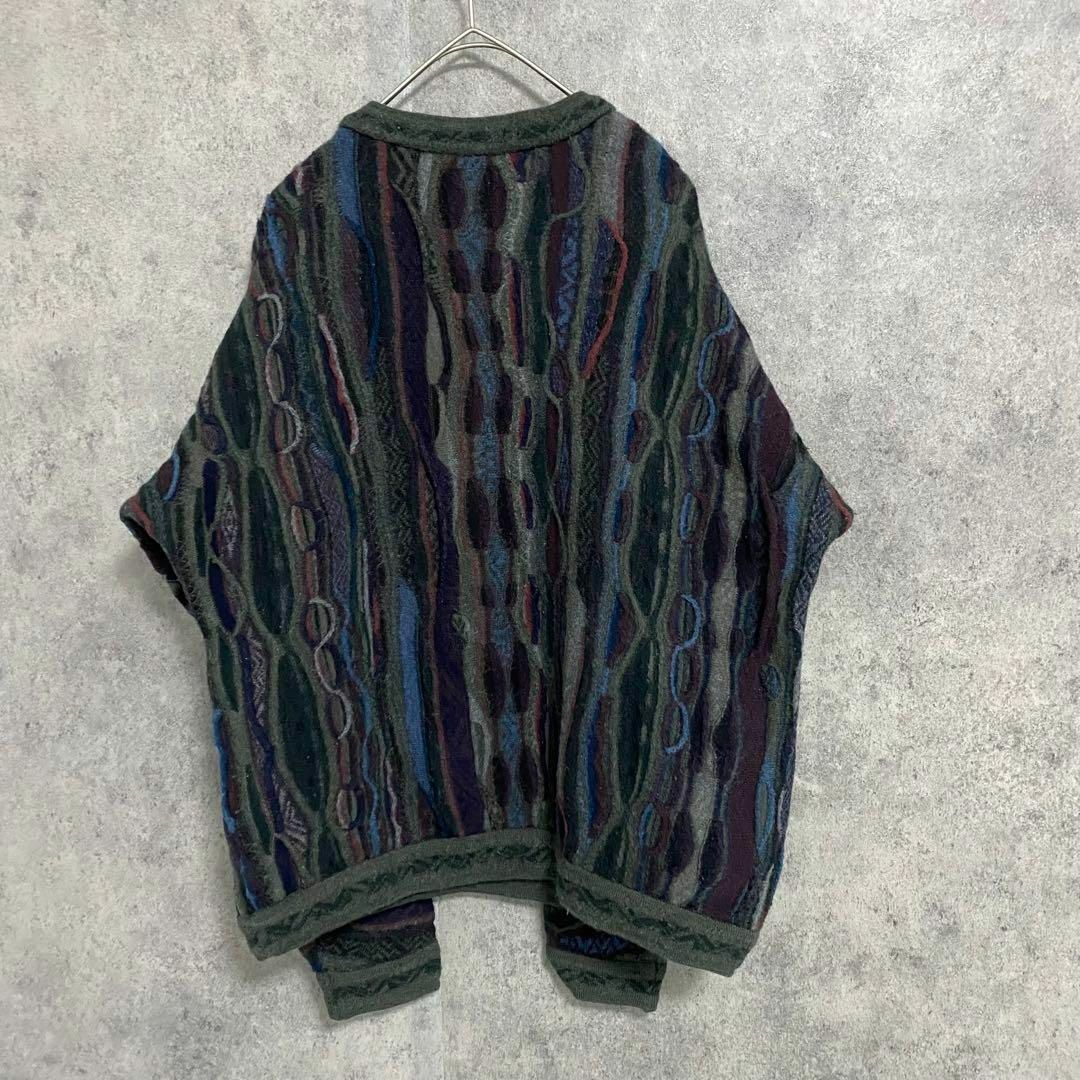 COOGI クージー 3Dニット オーストラリア製 メンズ 古着 個性派 レア