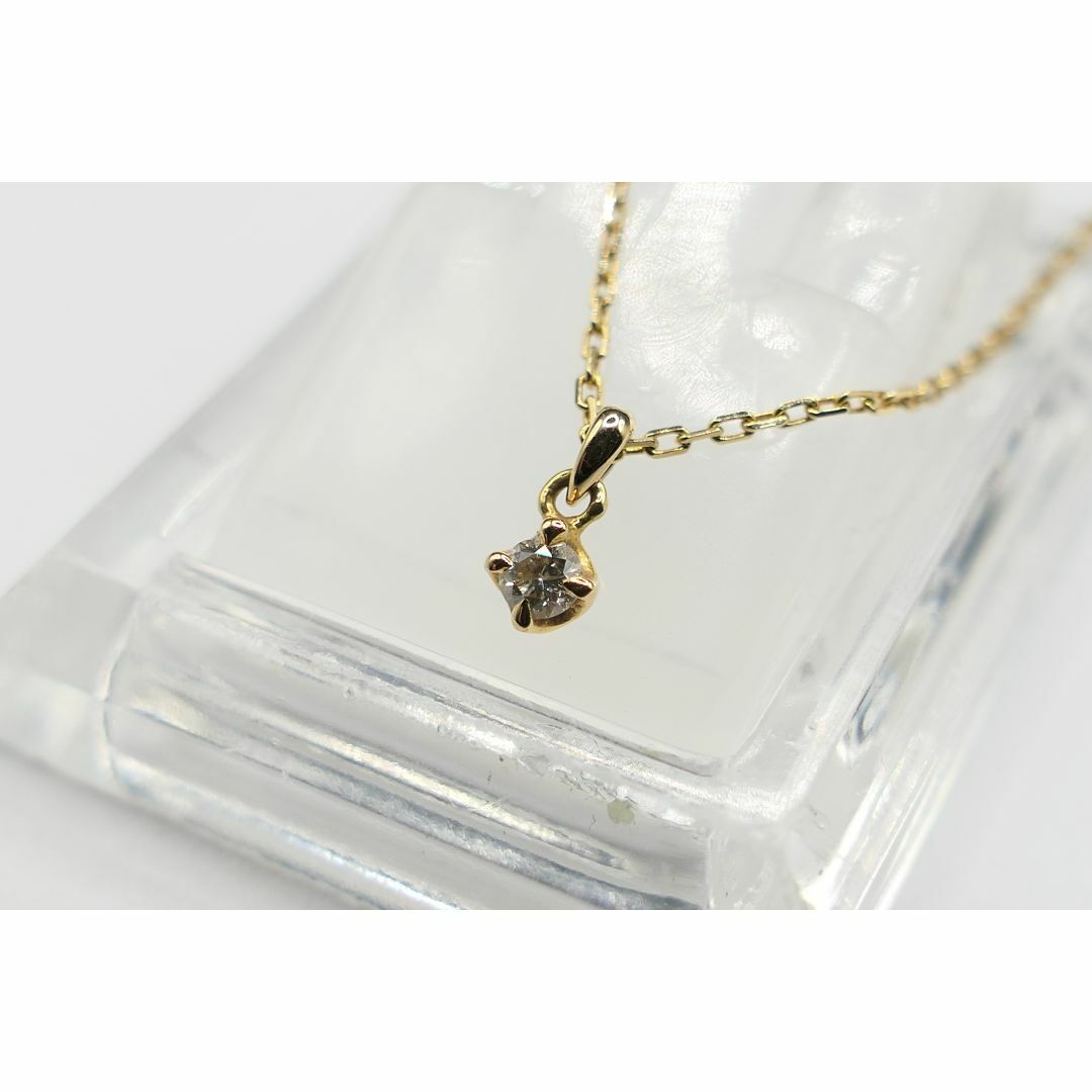 極　美品　agate　アガット　K18　ダイヤモンド　ネックレス　ペンダントチェーン約40cm