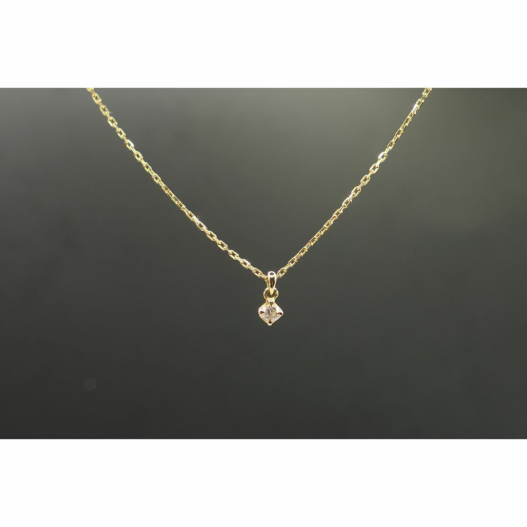 極　美品　agate　アガット　K18　ダイヤモンド　ネックレス　ペンダントチェーン約40cm