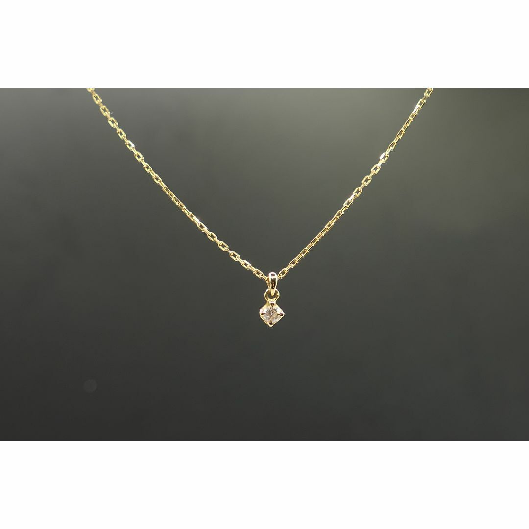 agete - 極 美品 agate アガット K18 ダイヤモンド ネックレス
