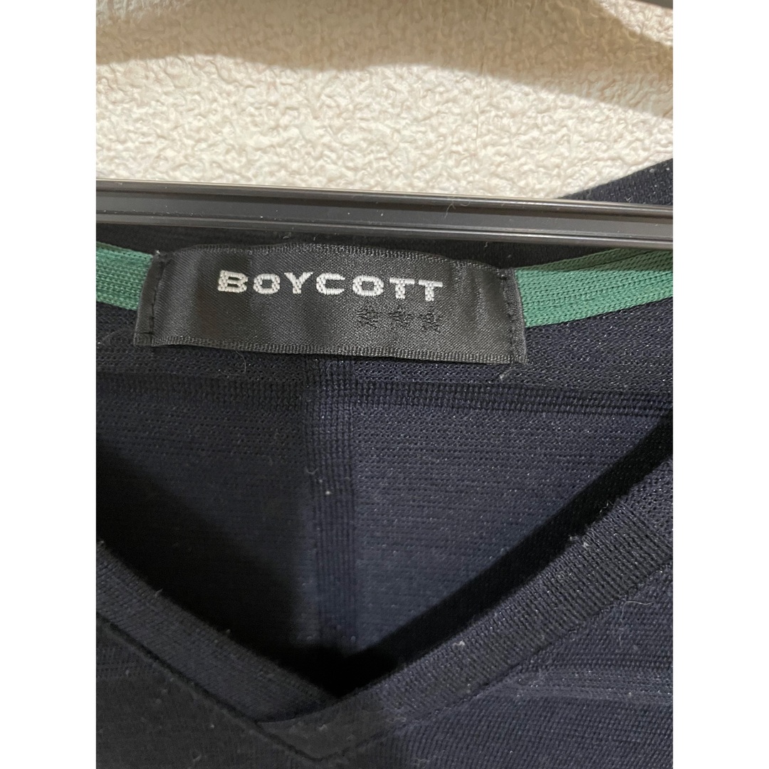 BOYCOTT(ボイコット)の【値下げ】メンズ　ボイコット　長袖Tシャツ　ブラック　3 秋物 メンズのトップス(Tシャツ/カットソー(七分/長袖))の商品写真