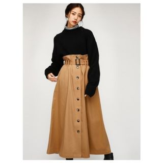 マウジー(moussy)の【美品】moussy  マウジー フロントボタンロングスカート(ロングスカート)