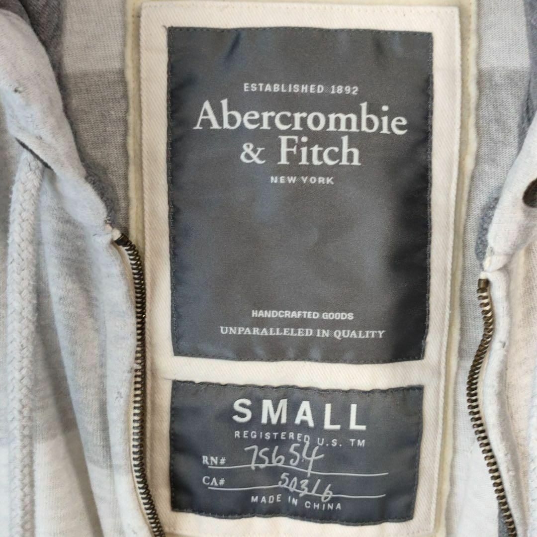 アバクロンビー&フィッチ ニットパーカー カットソー プルオーバー ストレッチ トップス メンズ Lサイズ グレー Abercrombie & Fitch