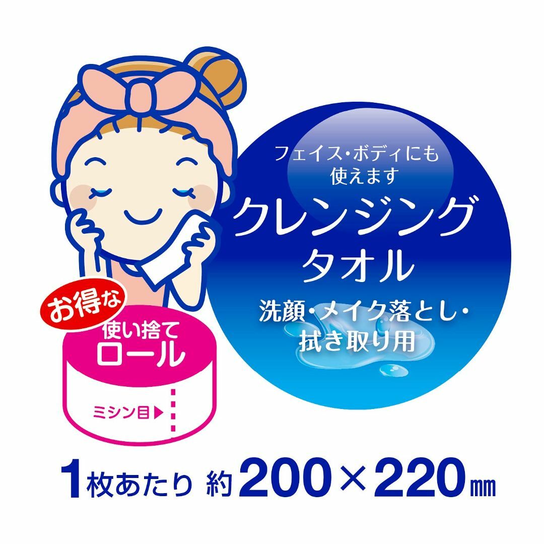 小久保工業所 使い捨て クレンジングタオル [70カット分×4個セット] 汚れ吸 5