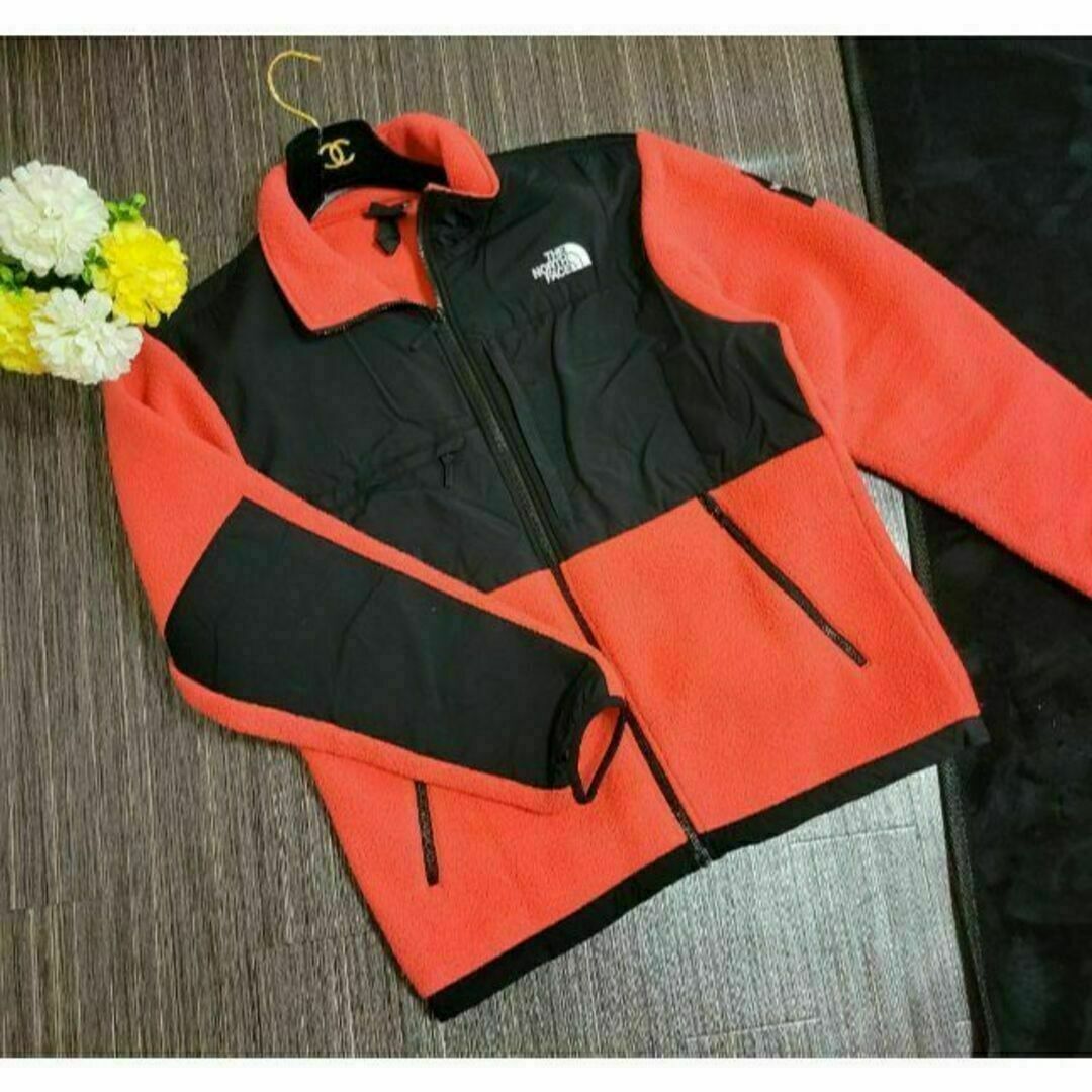 THE NORTH FACE - ノースフェイス レッド×ブラック ウール パーカー