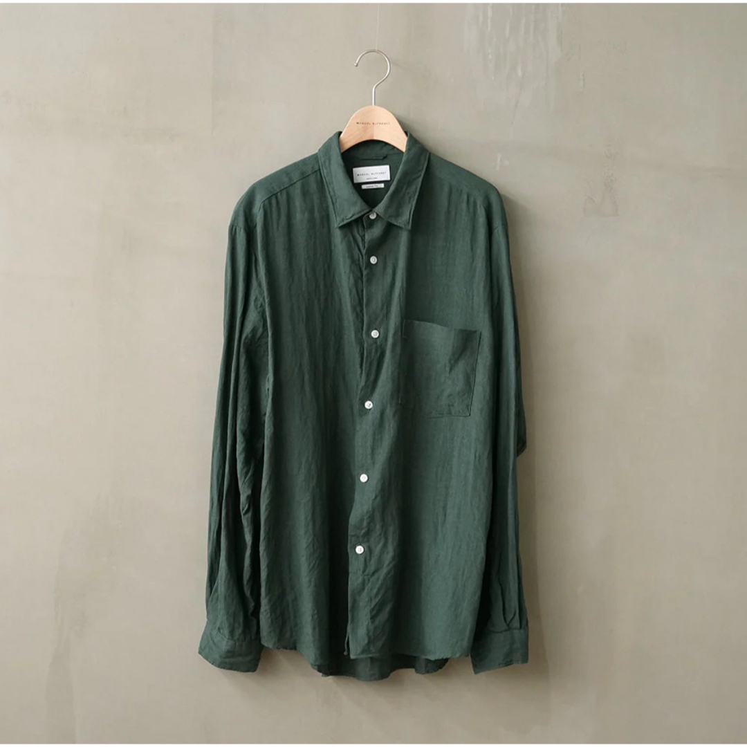 【23SS】MANUAL ALPHABET リネン レギュラーカラーシャツ