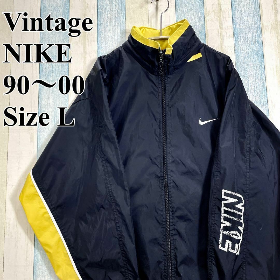 ビンテージナイキ　NIKE　90Ｓ90年代バイカラー背面ビッグスウッシュ