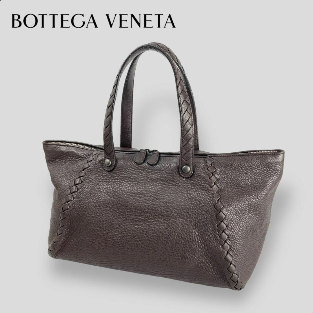 ■BOTTEGA VENETA ■ イントレチャート トロレザー ハンドバッグ