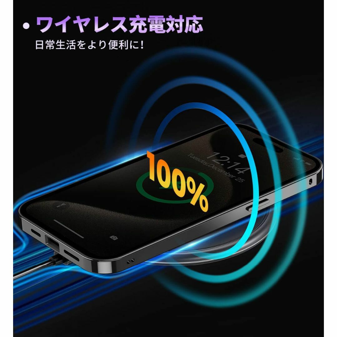 【色:ブラック_サイズ:iPhone 15 Pro Max】【覗き見防止・自動ポ 4