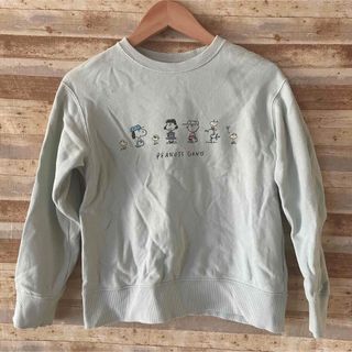 ユニクロ(UNIQLO)のユニクロ  スヌーピー UT トレーナー グリーン 130cm(Tシャツ/カットソー)