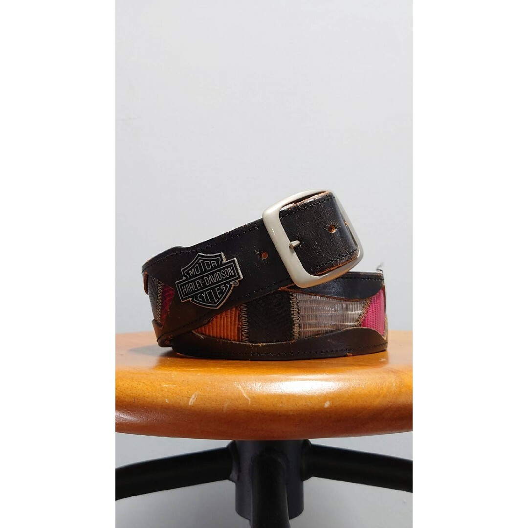 Harley Davidson - Vintage HARLEY DAVIDSON USA製 レザー ベルトの