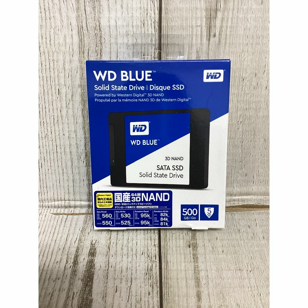 PC周辺機器WD 内蔵SSD 2.5インチ / 500GB / WD Blue 3D