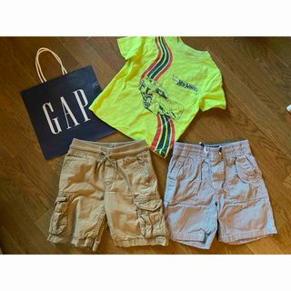 ベビーギャップ(babyGAP)のGAP車柄ギャップTシャツ★パンツ3点セット4years5yearsスポーツカー(パンツ/スパッツ)