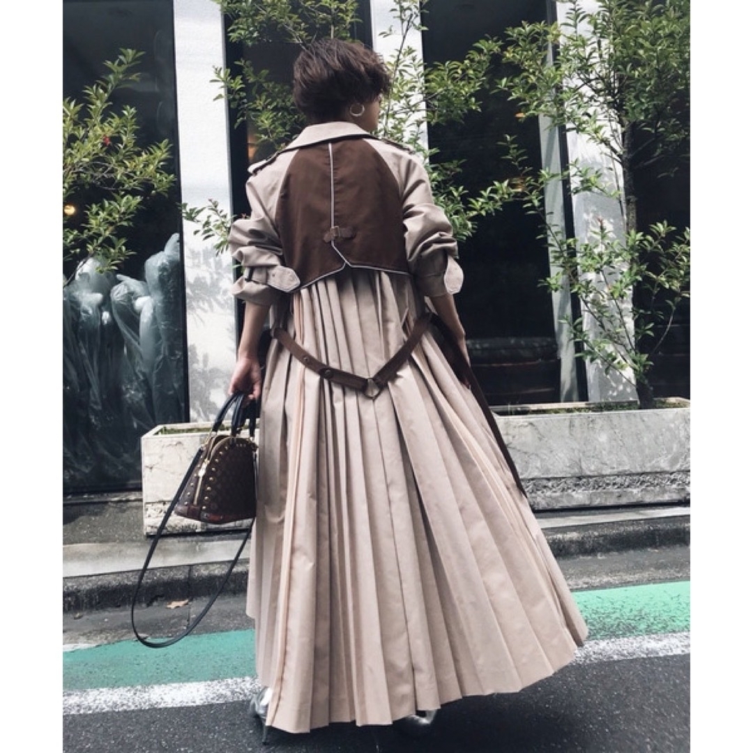 AMERI VARIOUS BACK PLEATS TRENCH