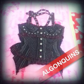 アルゴンキン(ALGONQUINS)の(着画あり)ALGONQUINSビスチェ(ホルターネック)