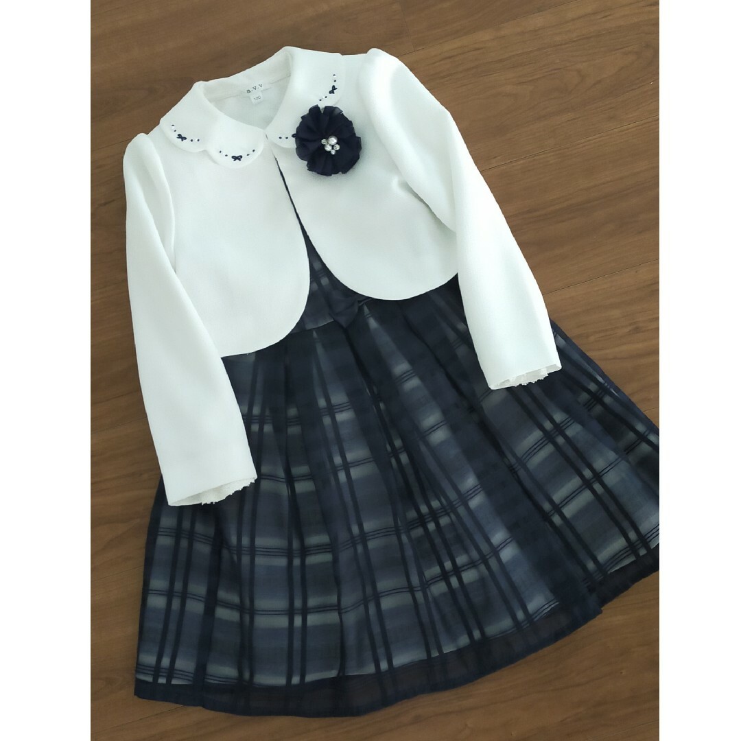 美品♡ELLEエル*ワンピーススーツ 120 卒園式 入学式 七五三 発表会