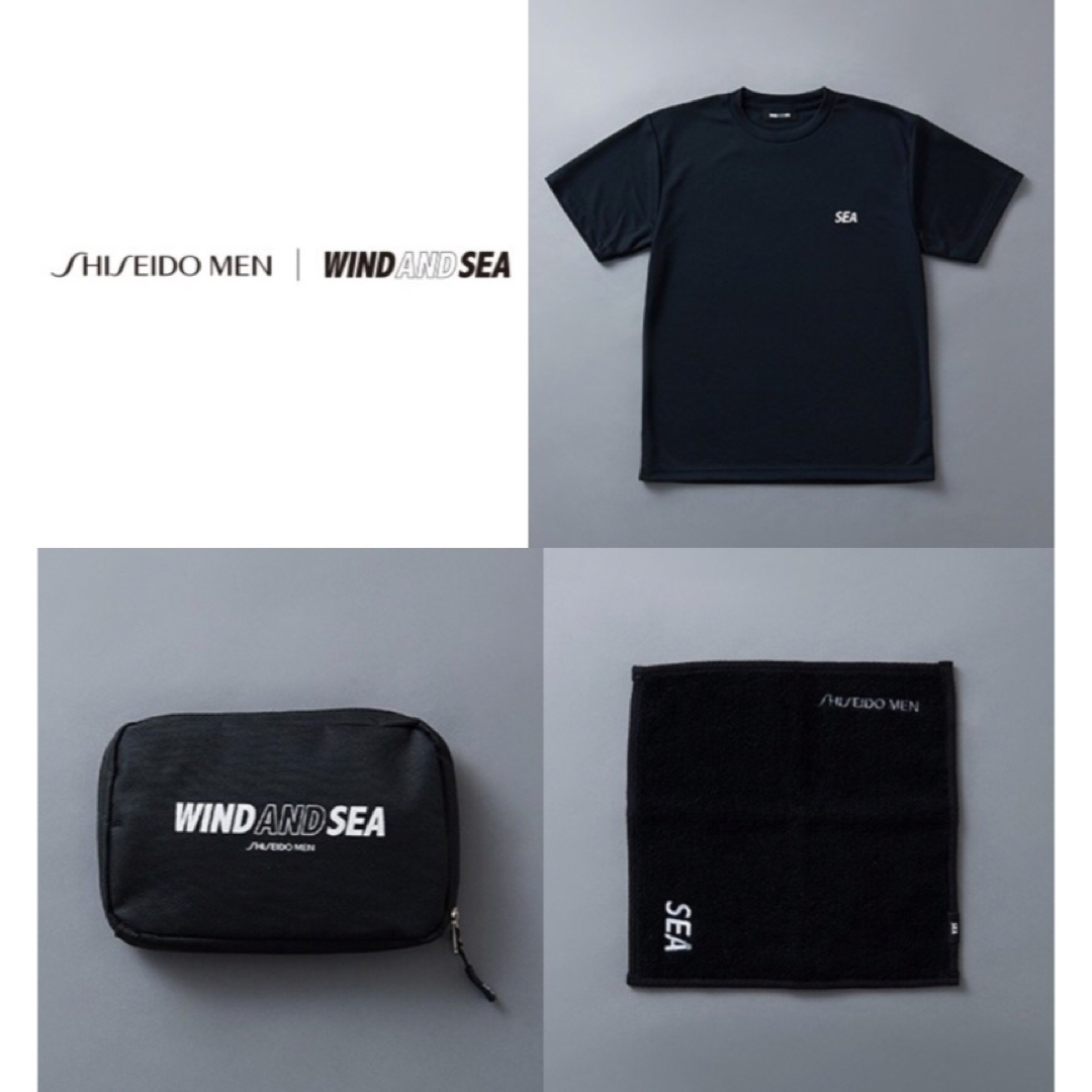 新品 SHISEIDO MEN WIND AND SEA Tシャツ ポーチ71cm肩幅F