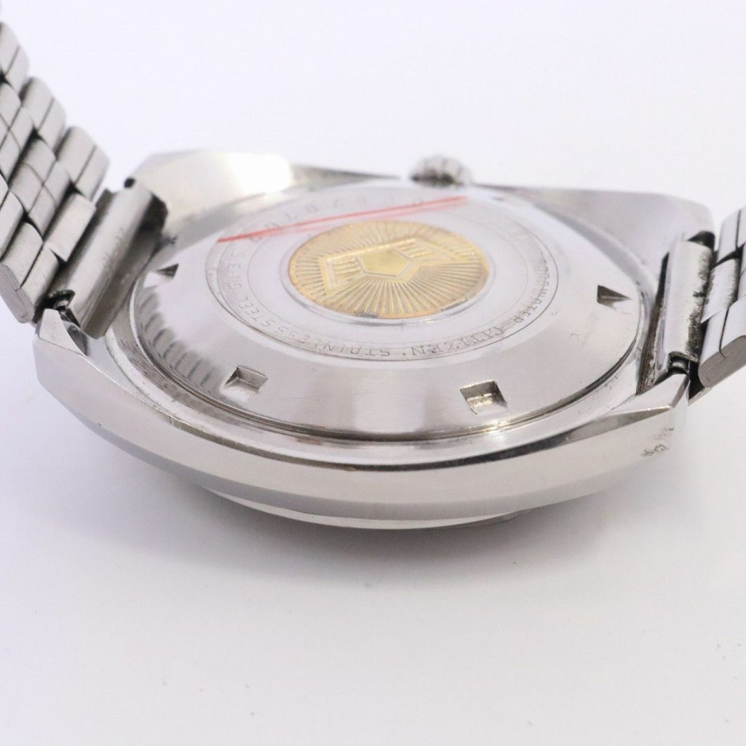 シチズン クロノメーター スーパービート10 自動巻き メンズ 腕時計 デイデイト カットガラス 4-720261