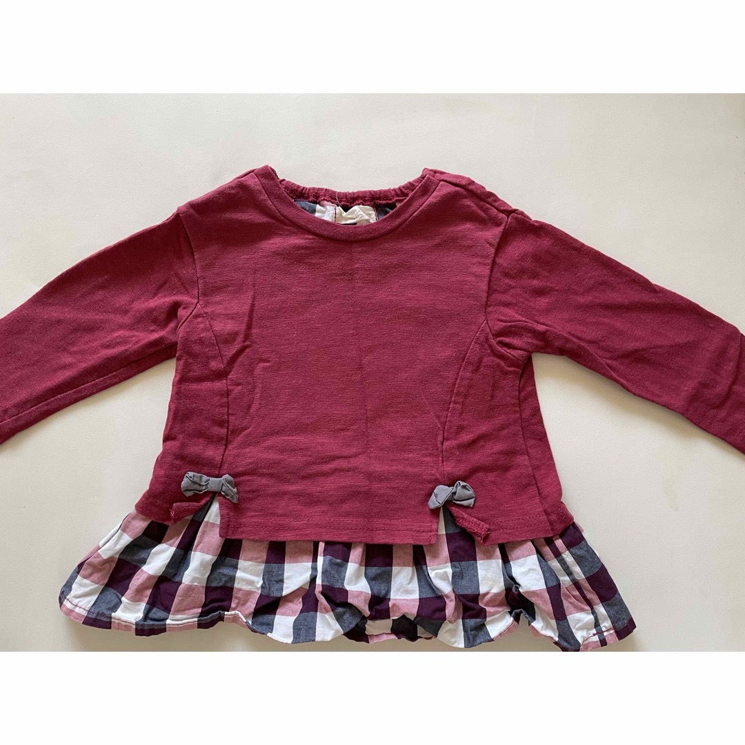 キムラタン(キムラタン)のキムラタン　長袖　トップス　90 80 女の子　秋 キッズ/ベビー/マタニティのキッズ服女の子用(90cm~)(Tシャツ/カットソー)の商品写真