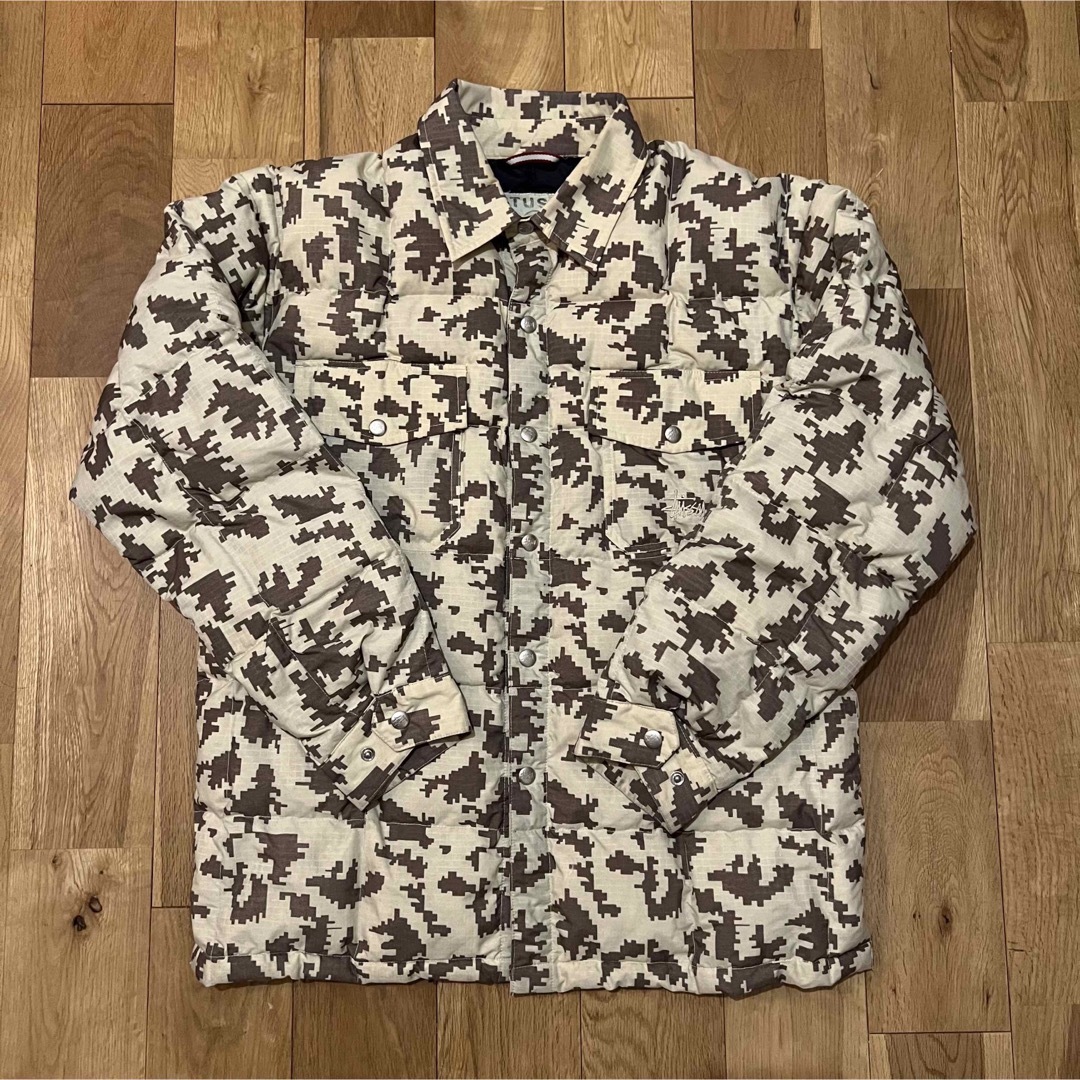 【美品】stussy vintage 90sカモ柄 グースダウンジャケット | フリマアプリ ラクマ