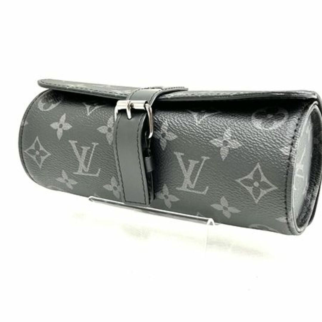 Louis Vuitton ルイヴィトン エテュイ・3 モントル ウォッチケース ブラック モノグラム 金具シルバー メンズ T7981936