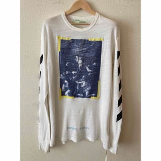 オフホワイト(OFF-WHITE)のoff-white  CARAVAGGIOロンT  Lサイズ(Tシャツ/カットソー(七分/長袖))