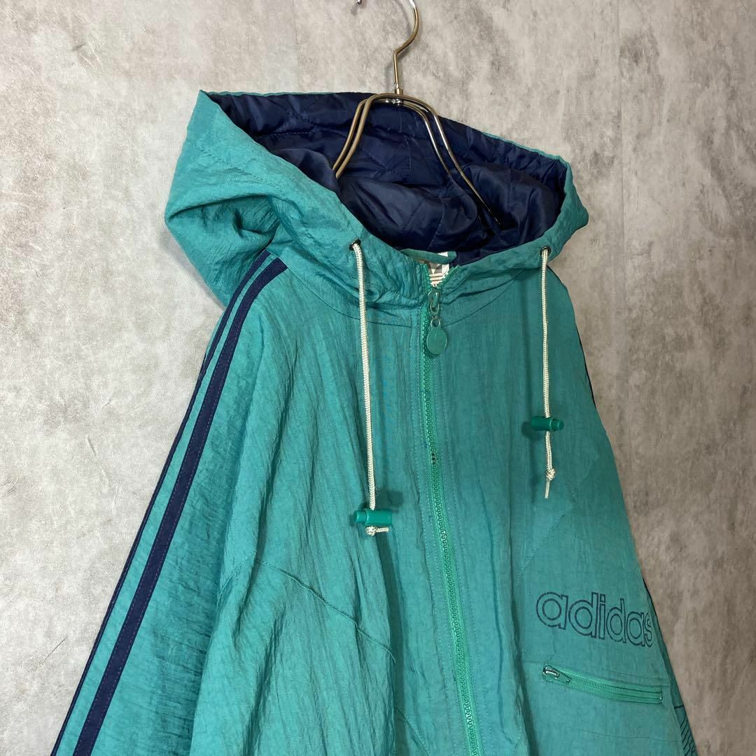 adidas - 【オーバーサイズ、90s】adidasナイロンジャケット古着ジップ