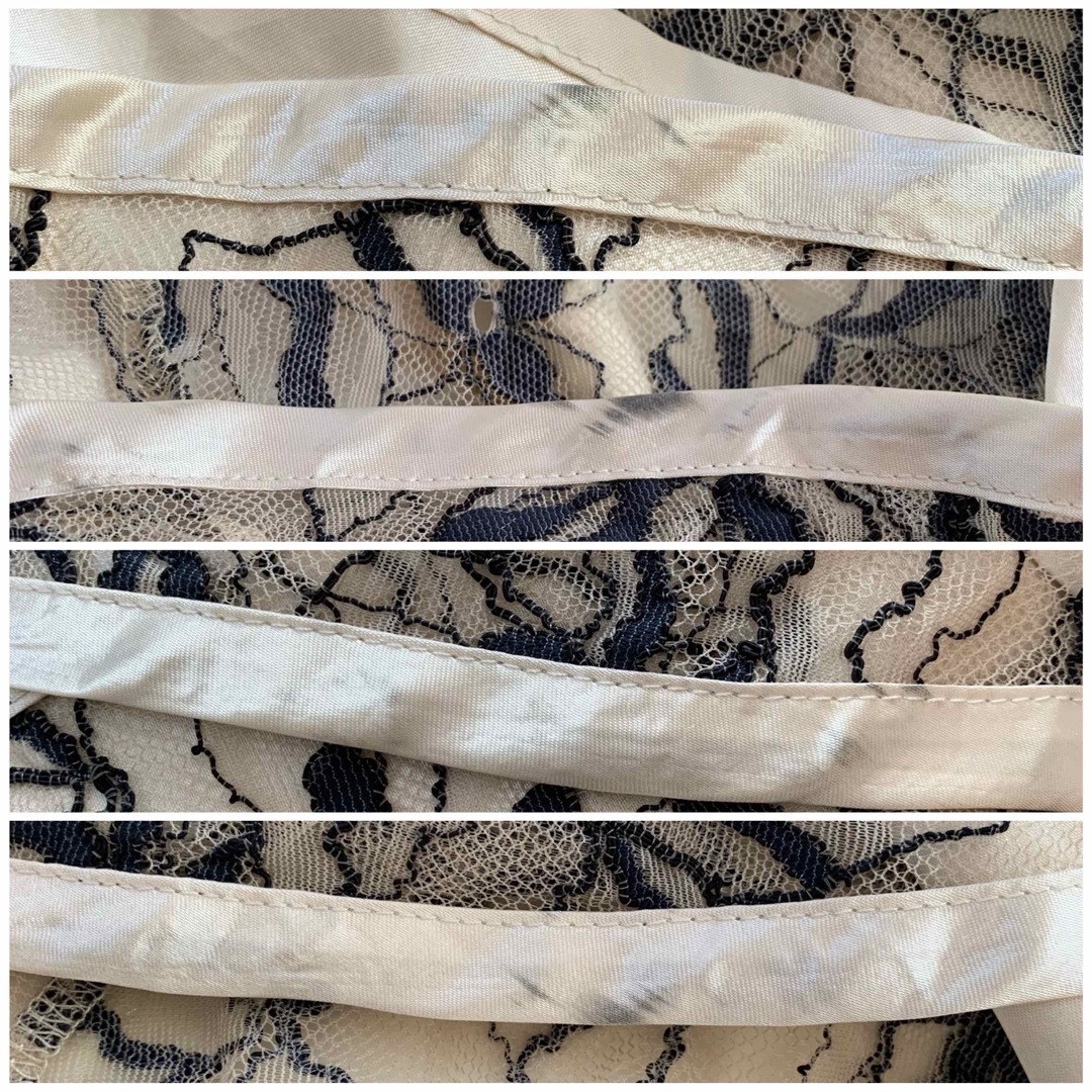 natural couture(ナチュラルクチュール)の長さ変えられるパイピングレーススカート レディースのスカート(ロングスカート)の商品写真
