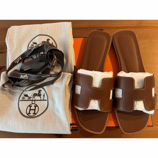 エルメス(Hermes)の新品！HERMES オラン　37.5(サンダル)