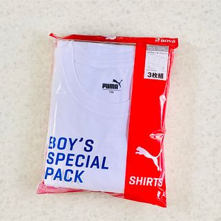 プーマ(PUMA)の150  男の子　プーマ  クルーネックシャツ下着Tシャツ  肌着　新品　3枚(Tシャツ/カットソー)