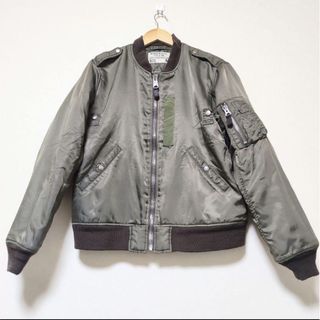 ビームス(BEAMS)の古着　BEAMS MFG.CO.　ビームス　MA-1　M　カーキ　緑　ミリタリー(ミリタリージャケット)