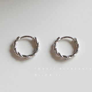 プラージュ(Plage)の【SILVER925コート】ピアス/シルバー/アレルギー対応/925ポスト(ピアス)