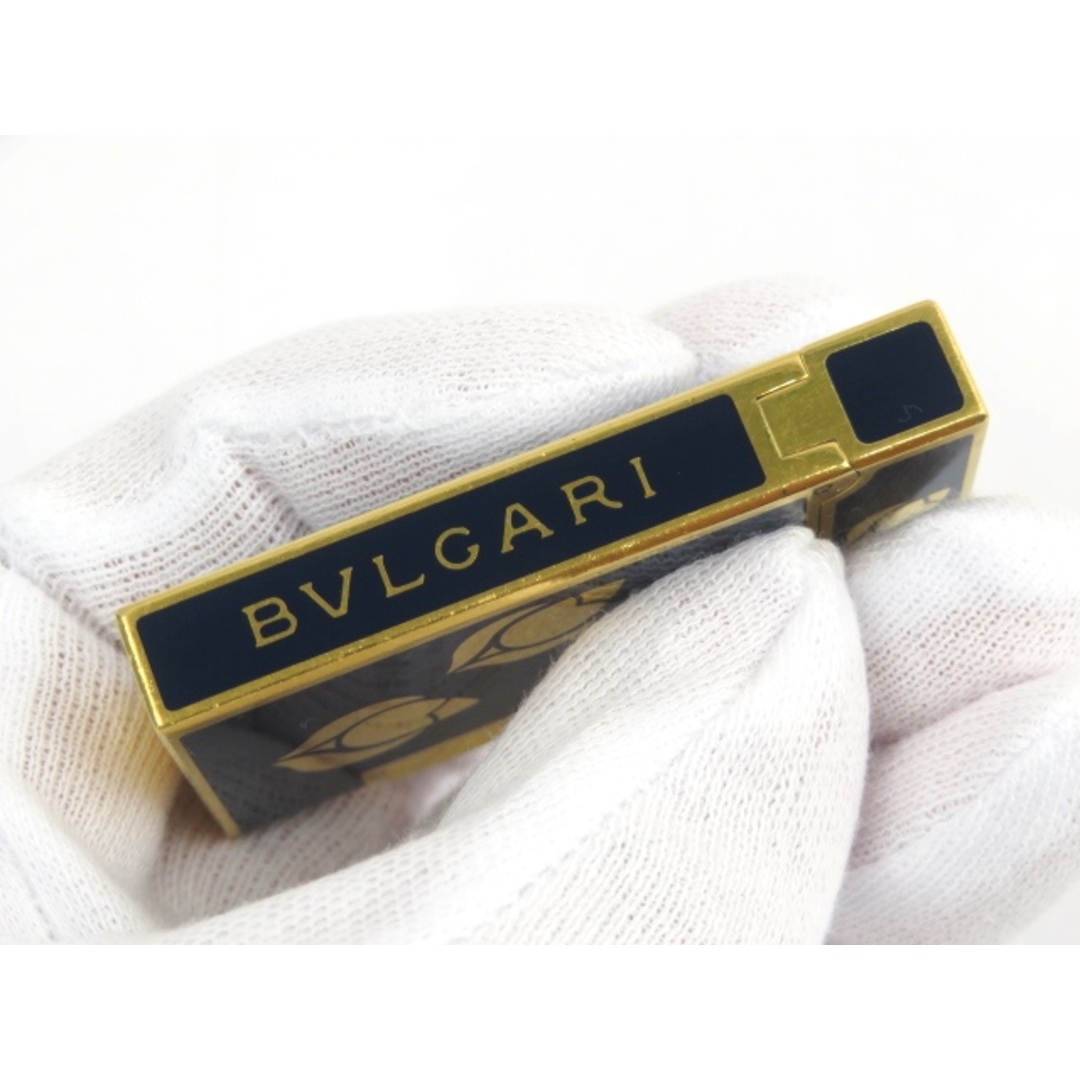 BVLGARI(ブルガリ)の■中古■　ブルガリ ライター ガスライター 煙草 タバコ ゴールド ネイビー GP 【50626】 メンズのファッション小物(その他)の商品写真