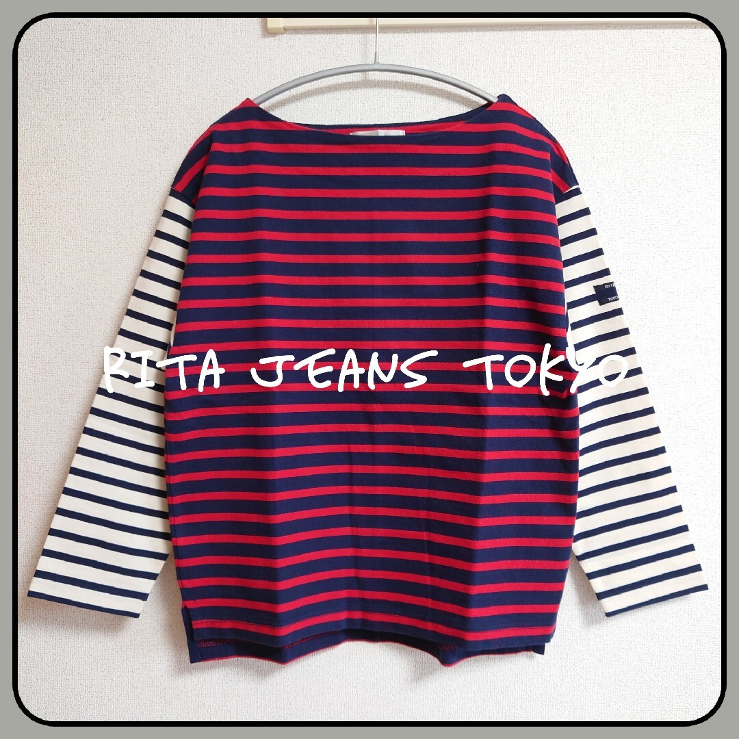 RITA JEANS TOKYO(リタジーンズトウキョウ)のRITA JEANS TOKYO★ドッキングボーダープルオーバー レディースのトップス(カットソー(長袖/七分))の商品写真