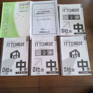 社会　中3　冬季特訓テキスト　ITTO模試(語学/参考書)