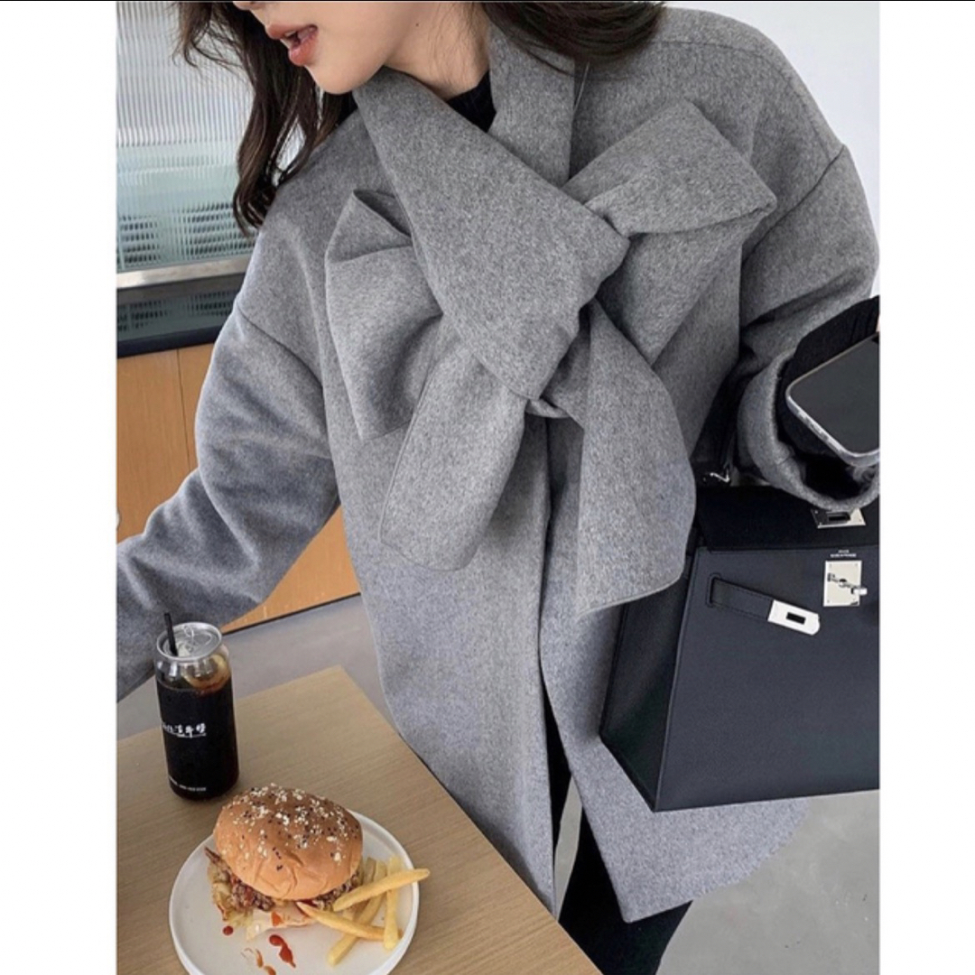 バースデイバッシュ コート winter scarf coat グレー